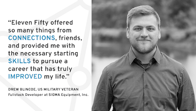 veteran success story from Eleven Fifty Academy