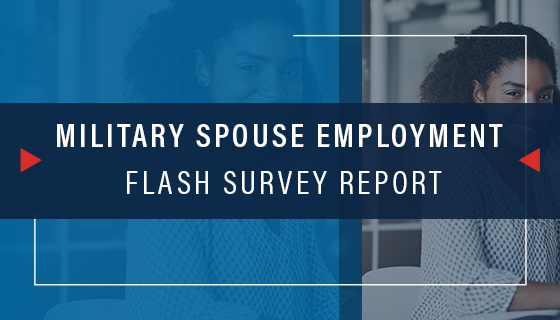 Military Spouse Employment Flash Survey Report digital resource thumbnail