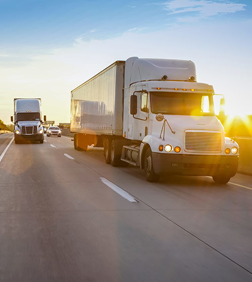 Drive for 500 photo of tractor trailer trucks