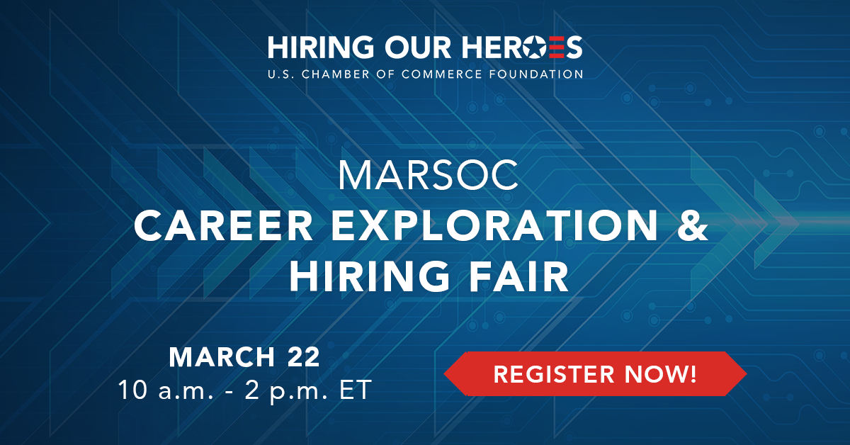MARSOC Career Exploration & Hiring Fair social media graphic