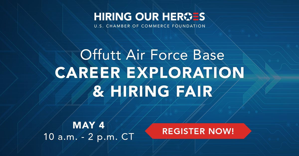 Offutt Air Force Base Career Exploration & Hiring Fair social media graphic