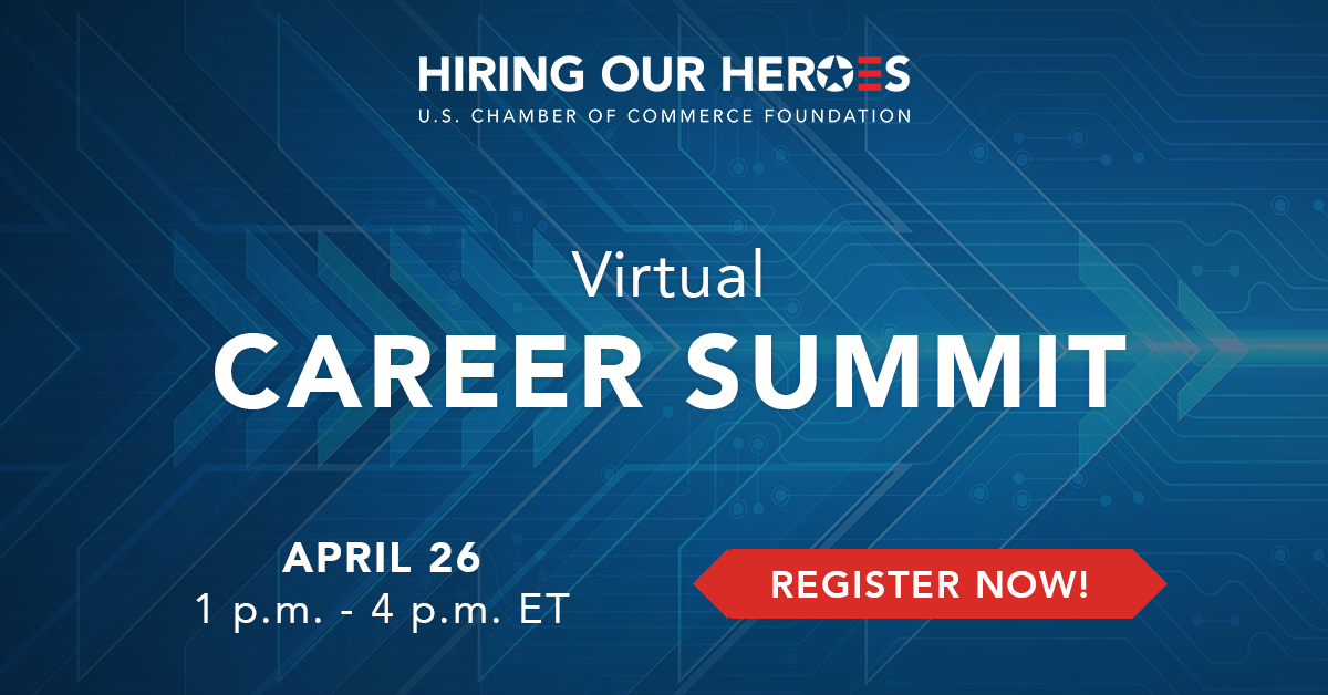 Virtual Career Summit April 26, 2023 1pm - 4pm ET social media graphic
