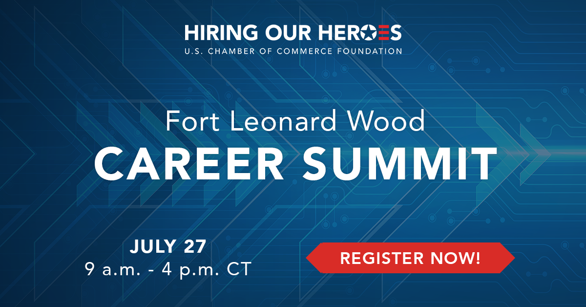 For Leonard Wood Career Summit July 27, 2023 social media graphic