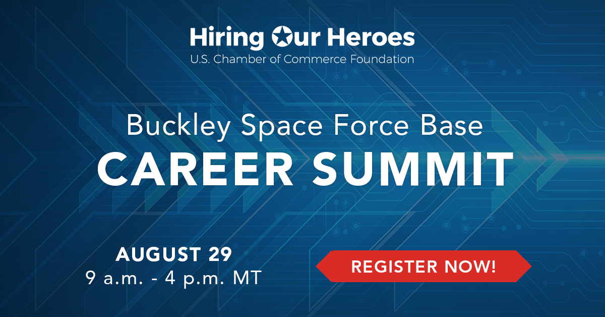 Buckley Space Force Base Career Summit August 29, 2023 social media graphic