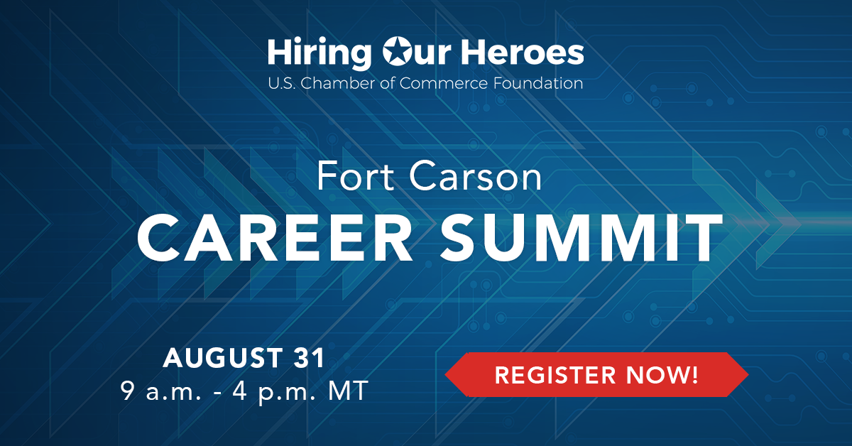Fort Carson Career Summit August 31, 2023 social media graphic