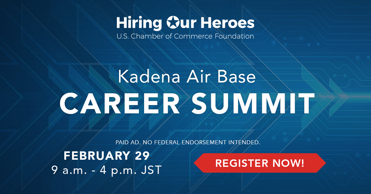 Kadena Air Base Career Summit February 29, 2024 social media graphic