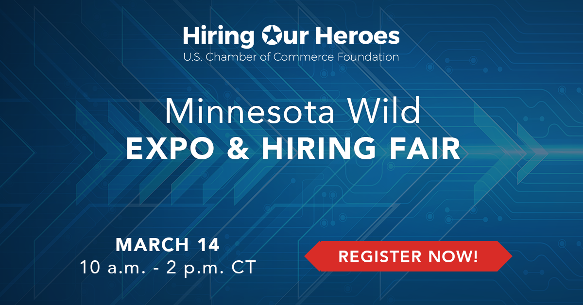 Minnesota Wild Expo and Hiring Fair March 14, 2024 social media graphic