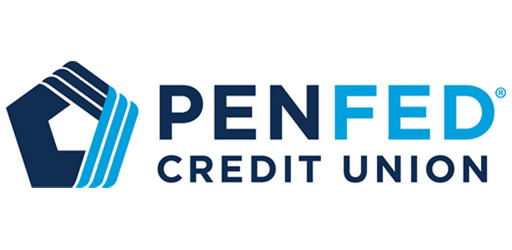 PenFed Credit Union blue and navy blue logo