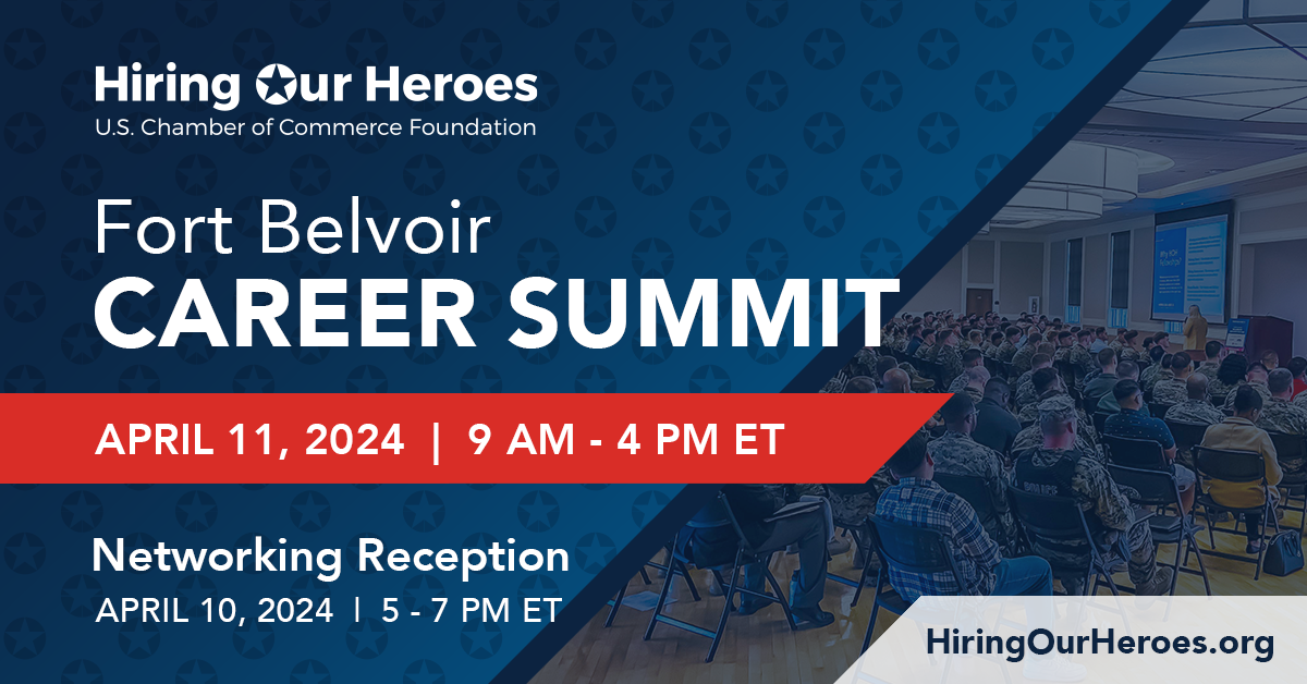 Fort Belvoir Career Summit April 11, 2024 social media graphic