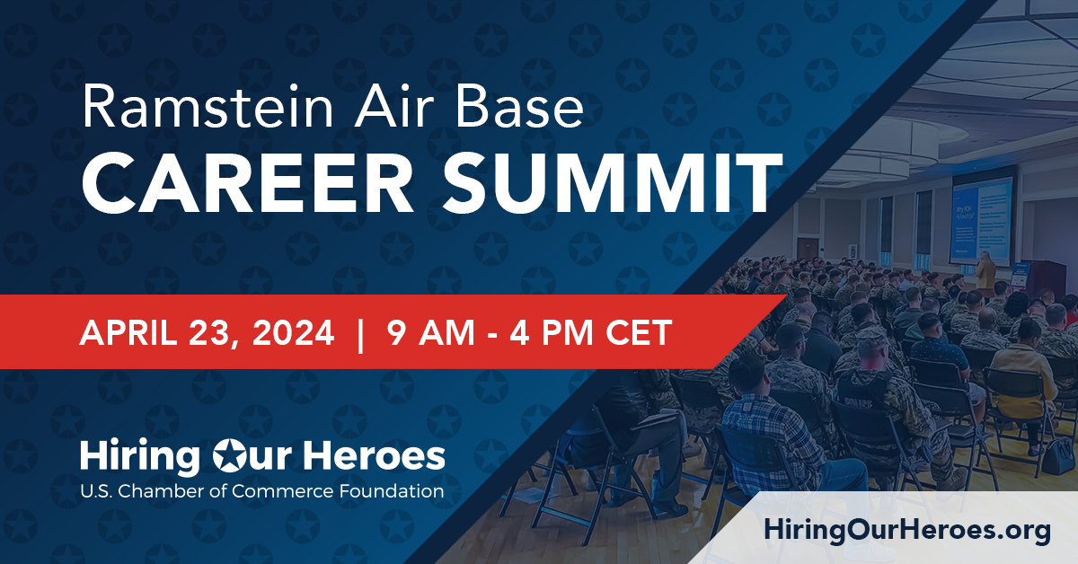 Ramstein Air Base Career Summit April 23, 2024 social media graphic