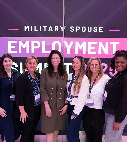 Image of six military spouse women smiling