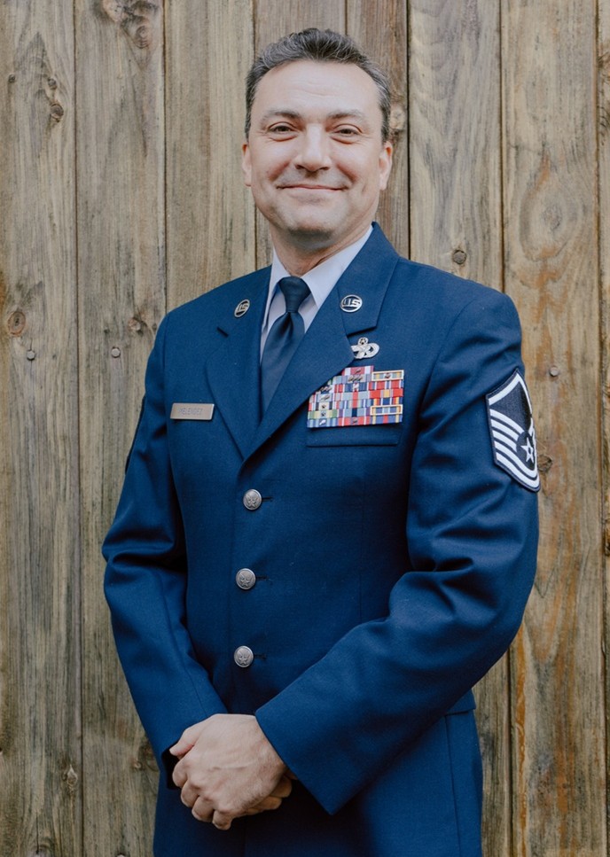 John Melendez in his U.S. Air Force uniform