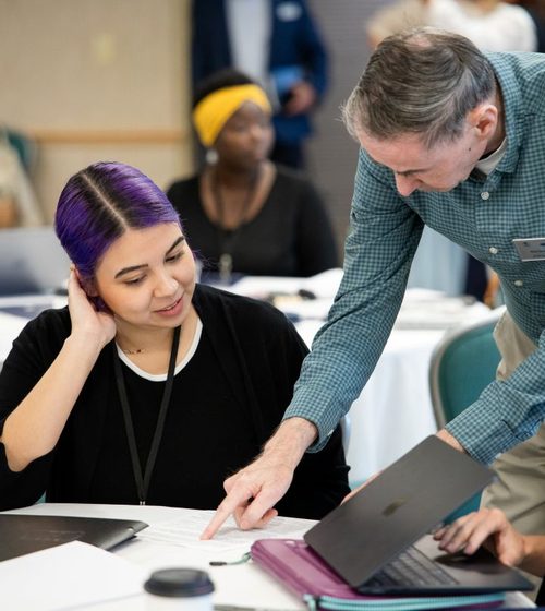 milspouse jobseekers converse at an Amplify event