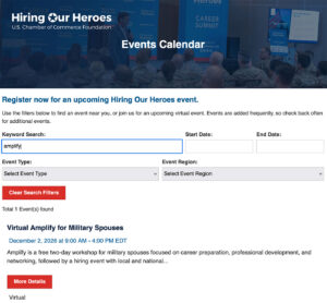 Events Calendar screenshot from October 2026 showing how to search for upcoming events.